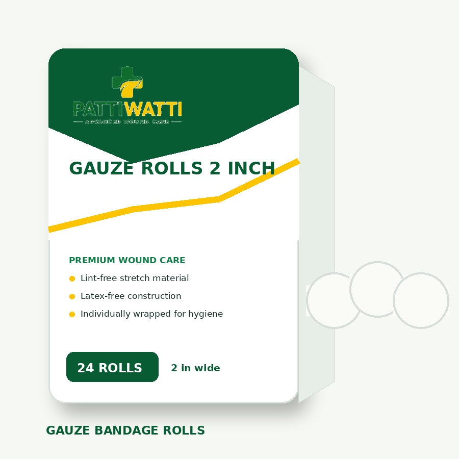 Gauze Rolls 2 inch - Pack of 24
