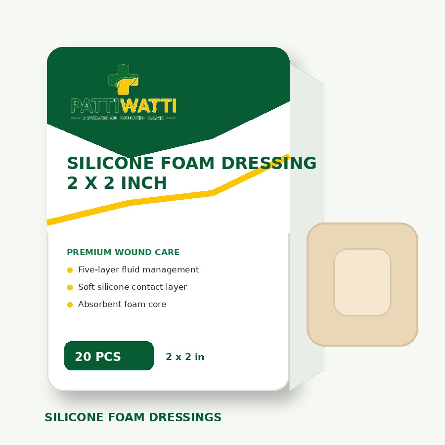 Silicone foam dressing