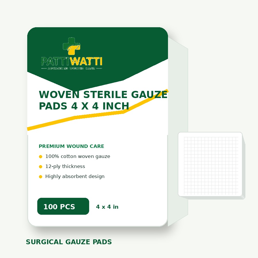 Woven Sterile Gauze Pads 4 x 4 inch - 12 Ply